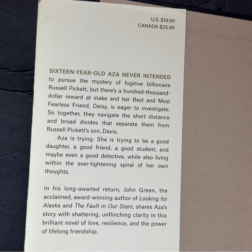 Turtles All The Way Down by John Green | Contemporary Fiction | Hardcover Book - Picture 3 of 9